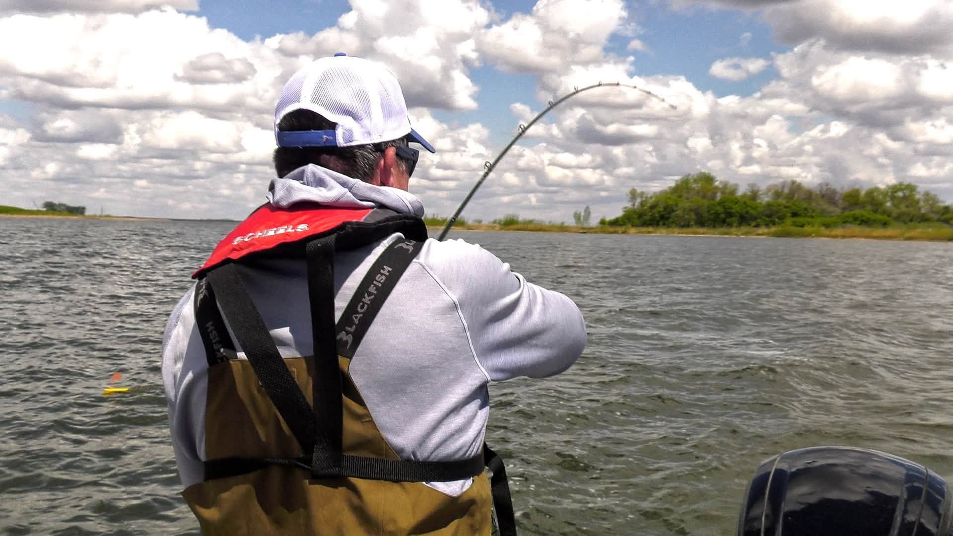 Jason Mitchell casting from the boat